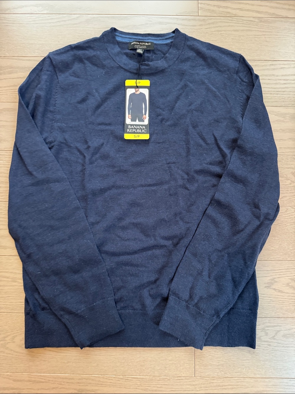 Banana Republic Men’s Dark Navy Crewneck Sweater